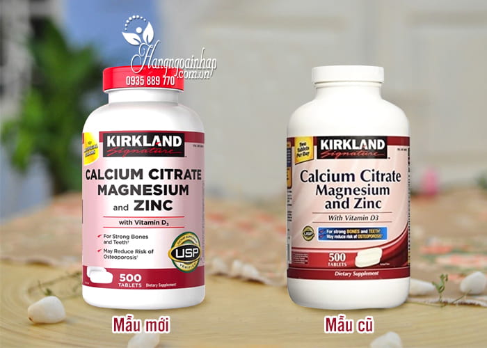 Viên uống Kirkland Calcium Citrate Magnesium and Zinc 500 viên của Mỹ: Hỗ trợ xương khớp và ngăn ngừa loãng xương