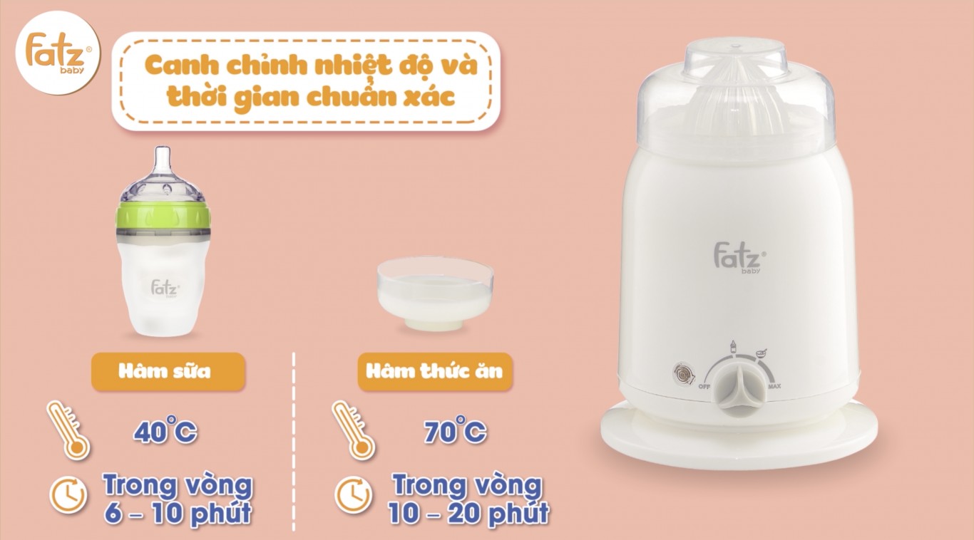 Máy hâm sữa – Mono 2 – Fatzbaby FB3002SL: Tiết kiệm năng lượng và thiết kế thông minh
