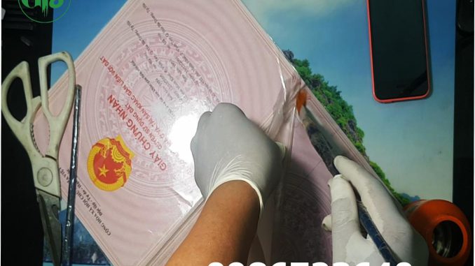 Cách bóc giấy tờ ép plastic không rách giấy Hà Nội – Giấy khai sinh