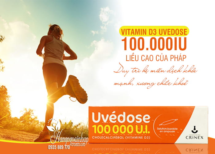 Vitamin D3 Uvedose 100.000IU: Bổ sung D3 cao cấp từ Pháp giá tốt
