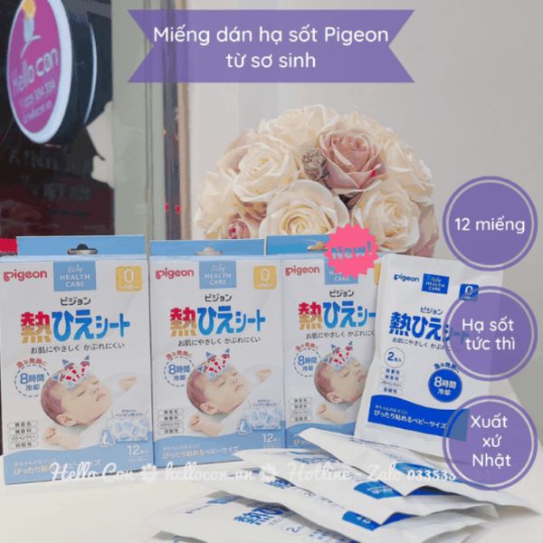 Miếng dán hạ sốt Pigeon – Giải pháp an toàn cho trẻ sơ sinh và trẻ nhỏ