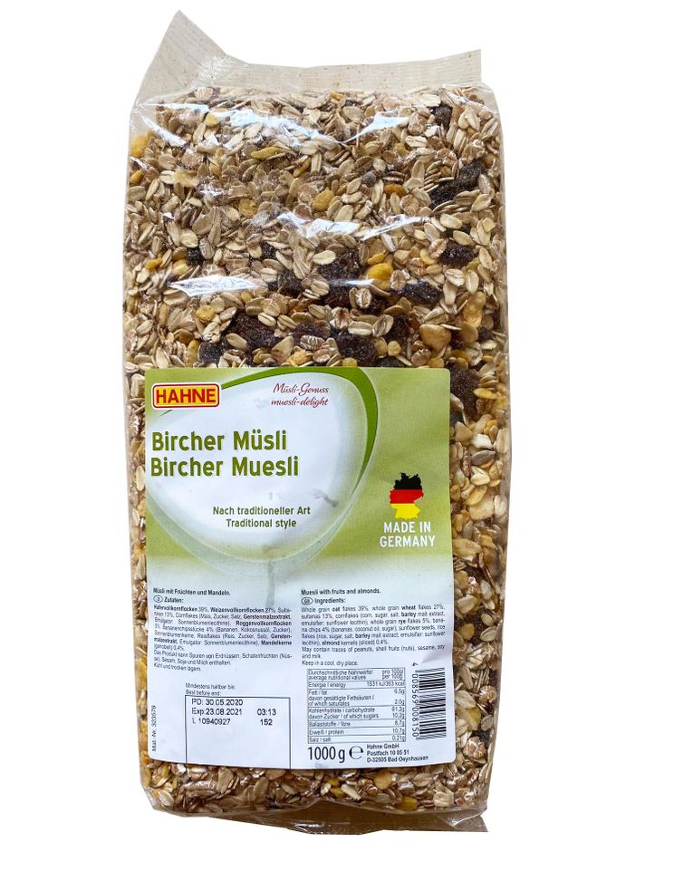 Ngũ cốc hoa quả Hahne Muesli Bircher – Hương vị tuyệt hảo từ Đức